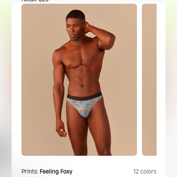 MeUndies Blue Fox Print Men's Underwear - Picture 6 of 6